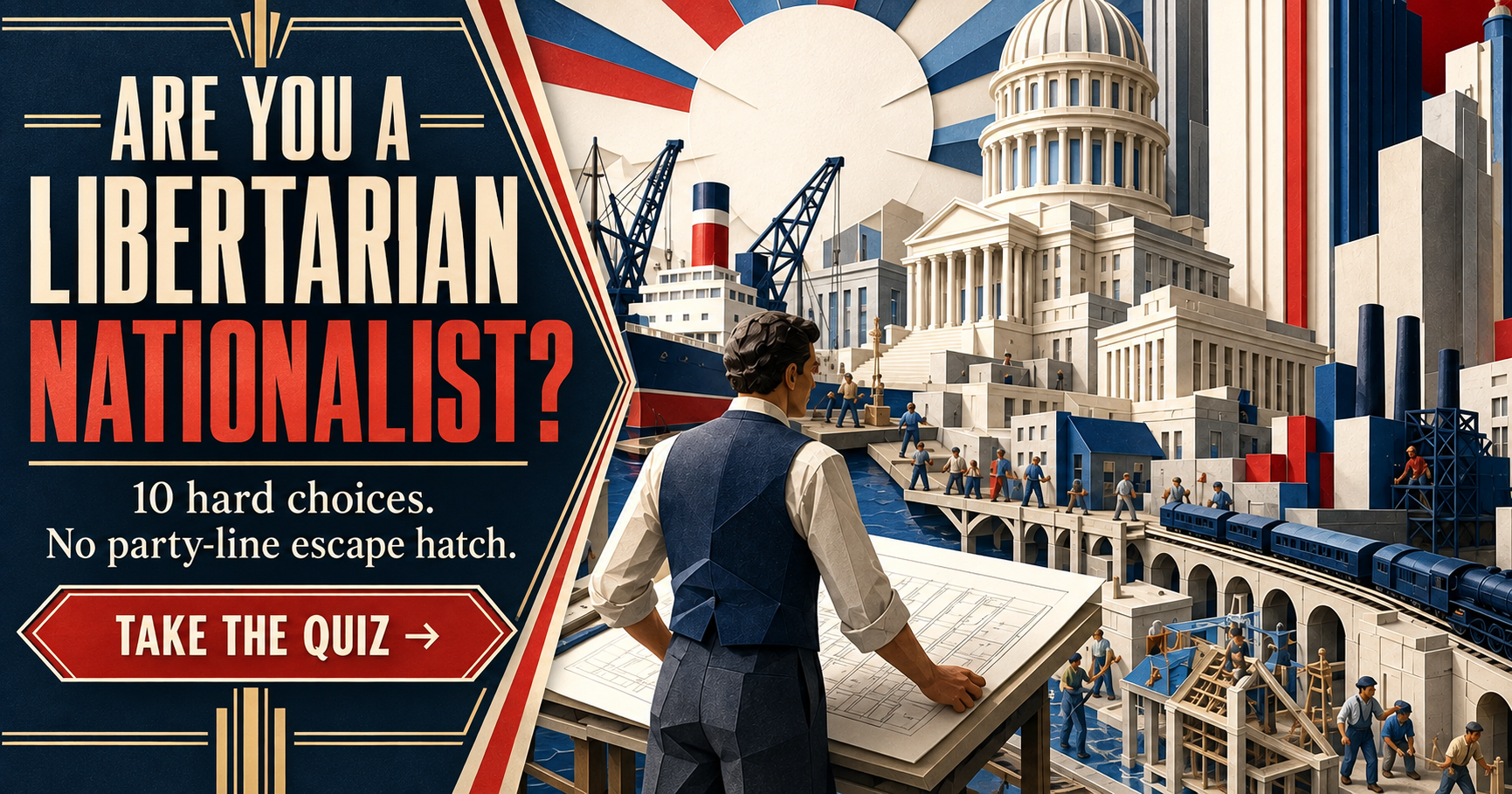 Are You a Libertarian Nationalist? Take the 4Liberty political thought experiment.