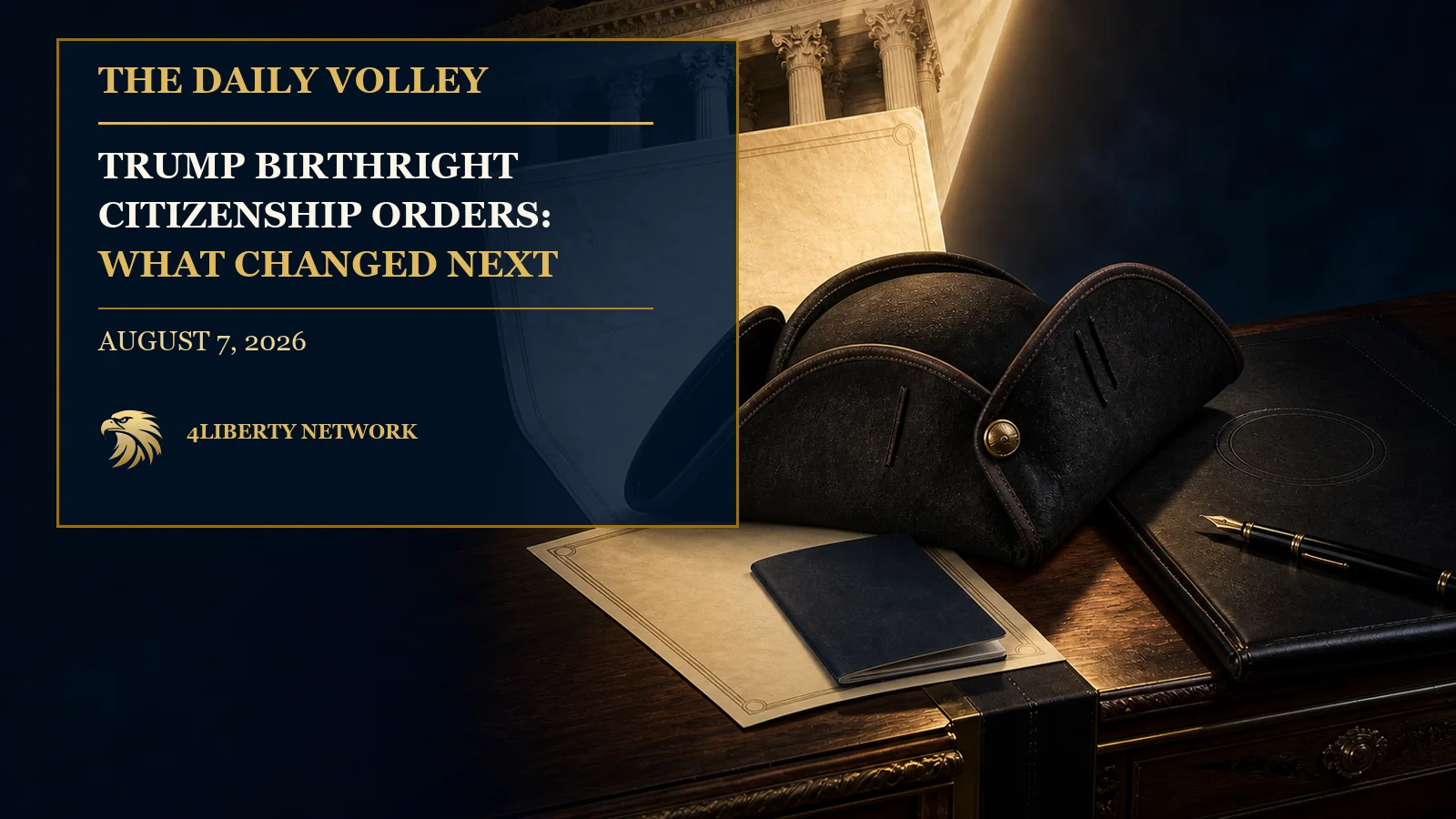 The Daily Volley: Trump Birthright Citizenship Orders, Missouri Referendum and Solar Tariffs | August 7, 2026
